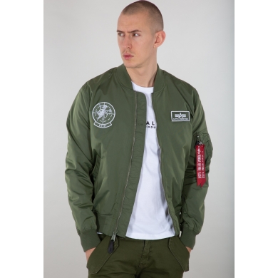 Alpha Industries Flight Jacket MA-1 TT Glow In The Dark Green Men